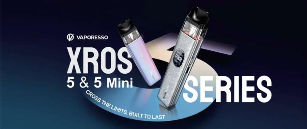 Серія POD-систем Vaporesso XROS 5 та XROS 5 Mini — стильні й надійні пристрої з довгим терміном служби, насиченим смаком і простим управлінням для щоденного паріння.